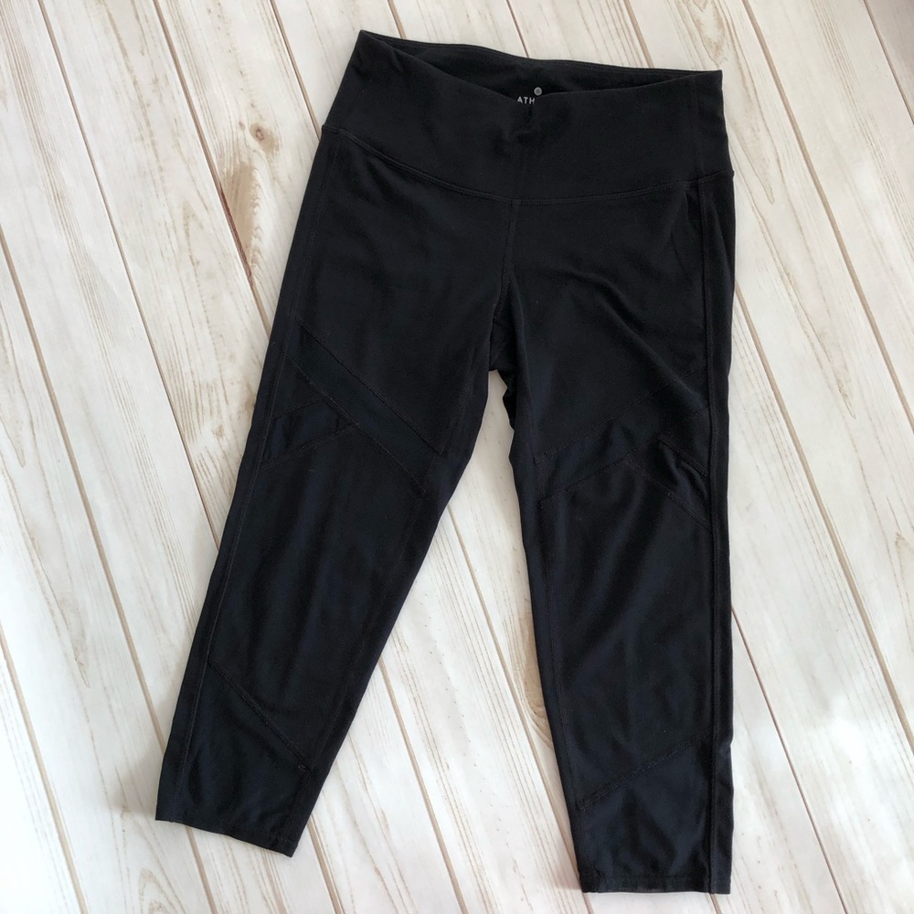Athleta crop mesh leggings